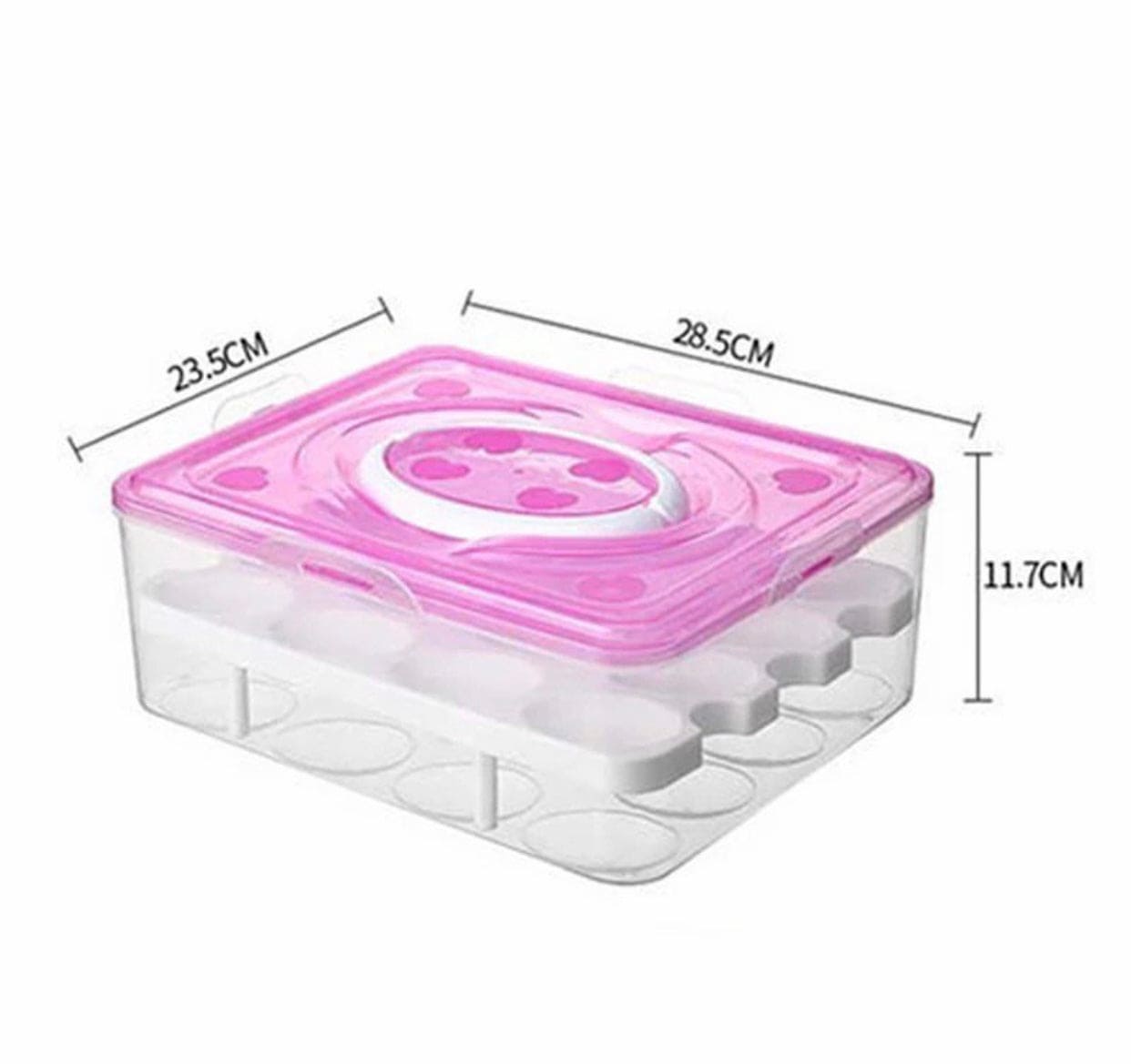 Portable Egg Storage Box, Visible Egg Tray Case, 2 Layers 32 Cells Eggs Storage Box with Lid & Handle Portable Egg Storage Box, Visible Egg Tray Case, 2 Layers 32 Cells Eggs Storage Box with Lid & Handle